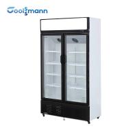 China 45mm Foaming Glass Door Cooler Upright Display Independent Refrigeration System factory