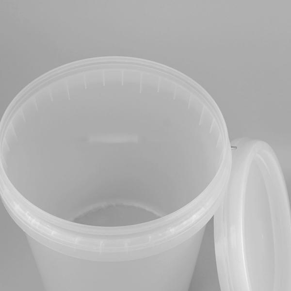 Quality 18 Liter Polypropylene Transparent Plastic Bucket 18 Liter Food Grade for sale