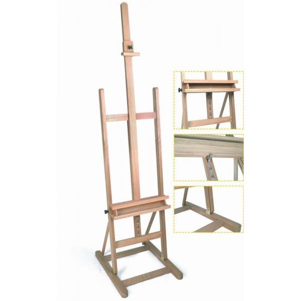 Quality Vertical Artist Painting Easel Floor Standing Easels For Children Natural Color for sale