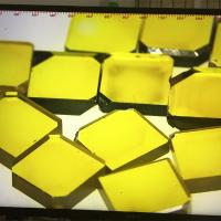 China Yellow Monocrystalline Diamond Square HPHT CVD Diamond For Diamond Tools factory