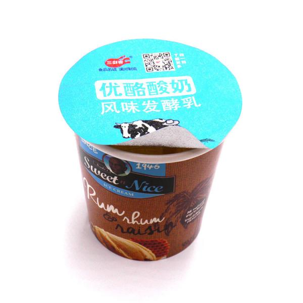 Quality Food packing OEM ODM Yogurt Foil Lid 72mm Dia Customized Heat Seal Lidding for sale