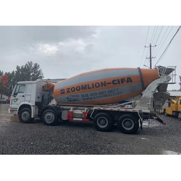 Quality 15m3 Second Hand Concrete Mixer Trucks , Ready Mix Concrete Truck SINOTRUCK 8x4 Chassis for sale