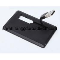 China Business Card USB Flash Drive with Data Cable, Plastic Credit Card USB Stick with Cable factory