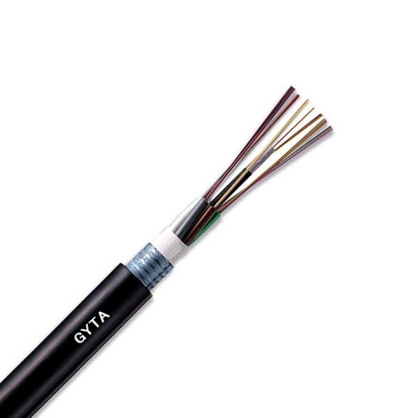 Quality Armored Layer Stranded Outdoor Optical Cable GYTS 4 Core Central Tube Type for sale