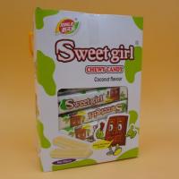 Quality Coconut Flavor Girls Chewy Milk Candy Bar Long Shape With Real Raw Material for sale