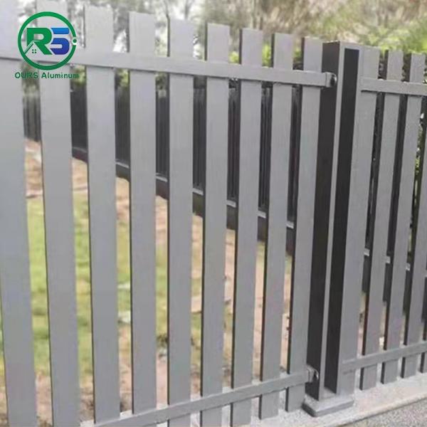 Quality Vertical Slat Contemporary Aluminum Fence Customized Design Colour for sale