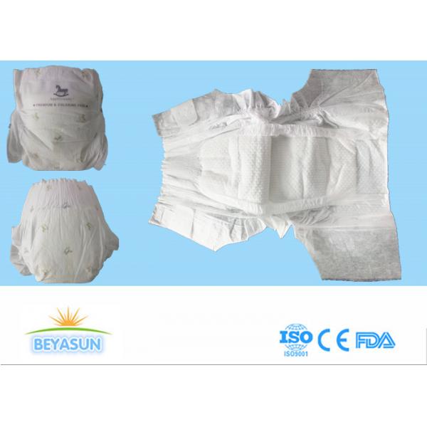 Quality Embroidered Disposable Baby Diapers , Newborn Disposable Nappies Eco Friendly for sale