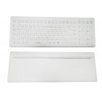 China Ergonomics Silicone Wireless Medical Keyboard 106 Keys With Back Pad factory