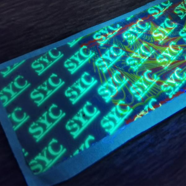 Quality CDR Custom Label Stickers Matte PET Fluorescent Laser Label OEM for sale