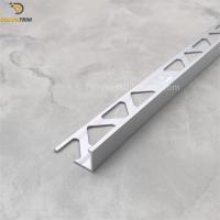 China 11mm L Shape Metal Tile Trim Brushed Aluminum Tile To Tile Transition Strip factory