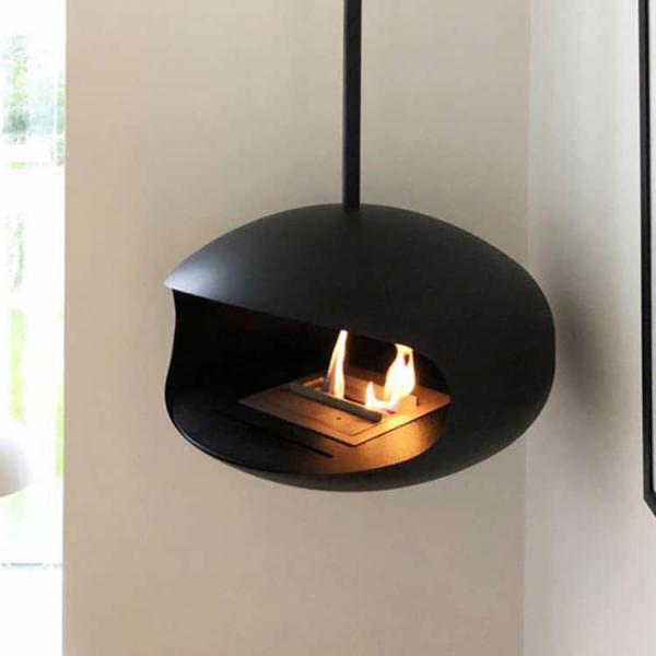 Quality Diameter 600mm Ethanol Fire Pits ISO9001 Ceiling Mounted Fireplace for sale