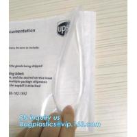 China Self-Seal Security Document Packing List, UPS TNT express invoice packing list envelope, enclosed envelope/ waybill bag factory