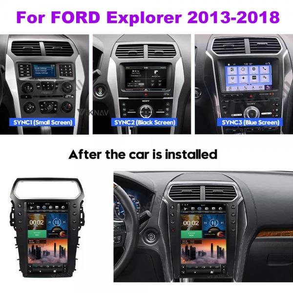 Quality Tesla Style 13.6 Inch Ford Car Radio For Explorer 2011 To 2019 for sale