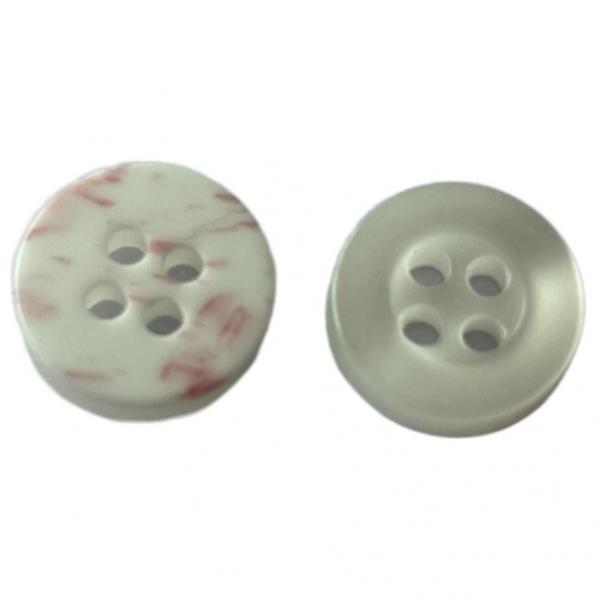 Quality Four Hole Fake Pearl Effect Use On Shirt Fancy Plastic Buttons With Colorful Bottom for sale