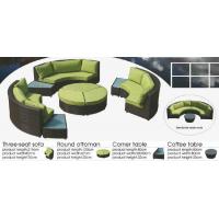 China 9pcs synthetic outdoor furniture wicker round sofa set -9229 for sale