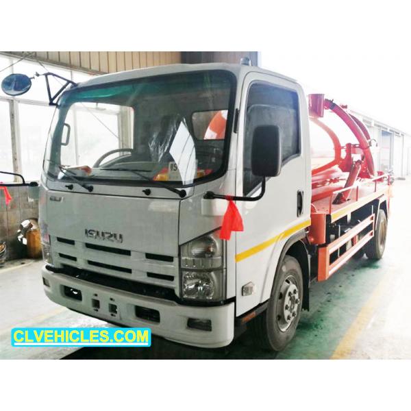 Quality ISUZU 700P Sewage Vacuum Pump Truck 190hp High Efficiency 10000L Capacity for sale