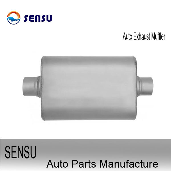 Quality SS202 Stainless Steel Exhaust Parts Aluminized Steel Exhaust Muffler Silencer for sale