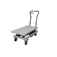 China Professional Mobile 1000Kg Payload Capacity Single Scissor Manual Scissor Lifter Tables Max Height 37.40in factory