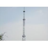 China High Wind Speed Tv Antenna Pole Towers , 50m Silver Television Antenna Tower factory