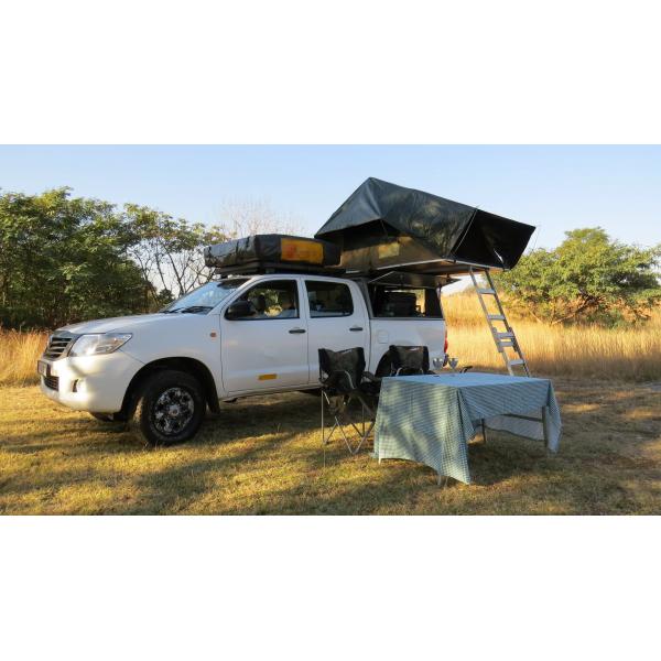 Quality Anti UV 4x4 Camping Tents , Rooftop Pop Up Camper Tent With 2.3m Ladder for sale