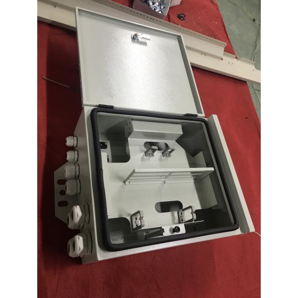 Quality Metal 48 Port Fiber Optic Terminal Box / Waterproof Fiber Optic Termination Box for sale