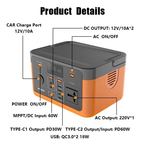 Quality 300W Free Solar Power Generator Portable Power Station Lifepo4 Battery 3.6kg for sale