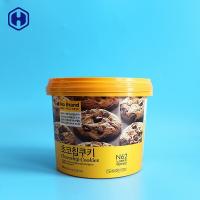 Quality Small Butter Cookie IML Bucket Single Handle Ring Recyclable ODM for sale
