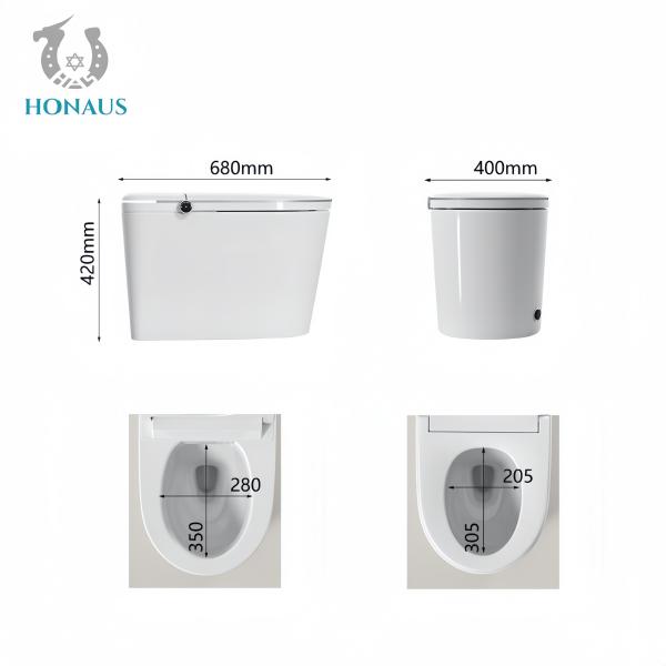 Quality Modern Smart Intelligent Toilet Bowl Premium Ceramic S Trap 300mm Multi Function for sale