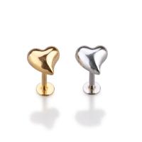 China New arrival korea style labret ring heart shaped lip ring with cheap price for sale