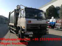 China Factory sale bottom price dongfeng 10m3 compression garbage truck refuse garbage truck customized for Kyrgyz Republic factory