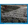 China 6 * 8cm Heav Duty Gabion Wire Mesh / Hexagonal Wire Cages For Rock Retaining Walls factory