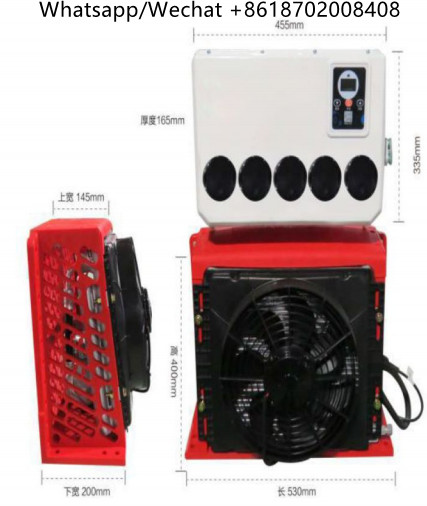 China 53*20*40cm 42A 24 Volt Rooftop Air Conditioner POE68 Oil factory