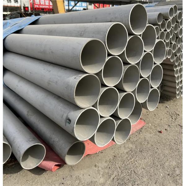 Quality Large Diameter Stainless Steel Tube Hairline Finish Spiral Welded Tube Cold for sale