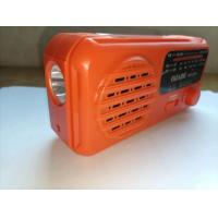 China USB Jack Portable Hand Crank Radio 0.4KG Solar Crank Charge Radio Speaker factory