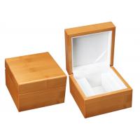 Quality Single Solid Wooden Watch Box Handmade Recyclable High - Grade For Gift Packaing for sale