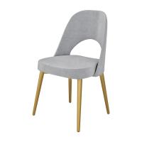 Quality ODM Fabric Dining Room Chairs Ergonomic Grey Upholstered Dining Chair for sale