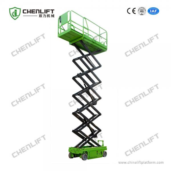 Quality 10m Hydraulic Lift Platform Electric Self Propelled Scissor Lift with Extension Platform 450Kg Loading for sale