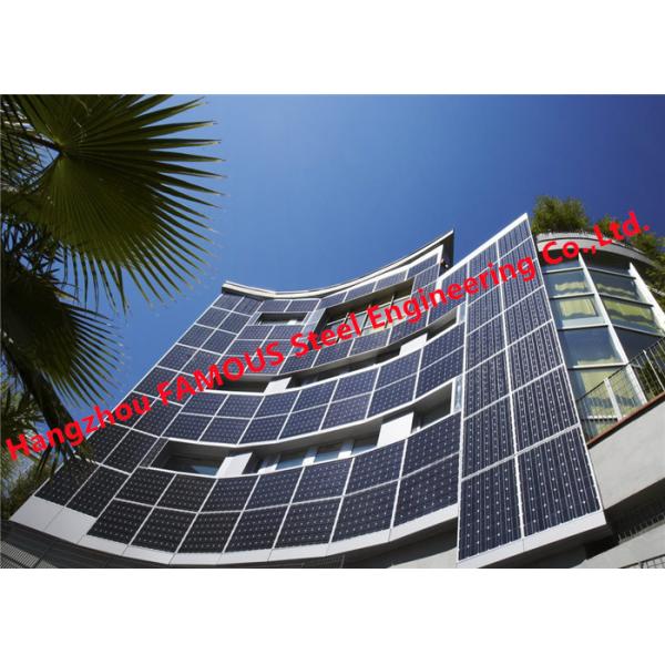 Quality Solar BIPV Fireproof Glass Facade Curtain Wall Building Integrated Photovoltaic 5mm 9A 5mm for sale