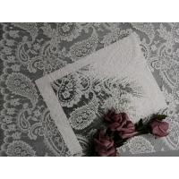 China Lightweight French Chantilly Paisley White Bridal Lace Fabric factory