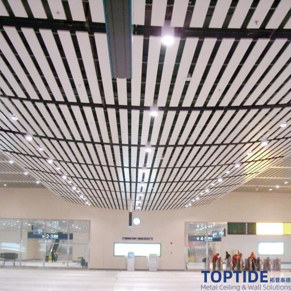 Quality In House 1.5mm PVDF Coating Metal Baffle Ceiling Architectural for sale
