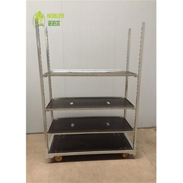 Quality Water Resistant Garden Danish Plant Trolley Multi Shelves Hot Galvanized Surface for sale