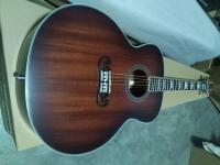China 43&quot; Jumbo satin finishing acoustic guitar hand made mahogany wood color acoustic guitar factory