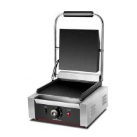 China Non-stick Electric Press Grill Full Flat Grill Type for Commercial Grilled Sandwiches factory