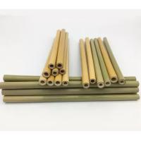 Quality 19cm Disposable Bamboo Straws Natural For Children Beverage Cold Drinkings for sale