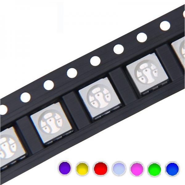 Quality 5050 SMD LED UV Chip Red Green Blue Yellow Amber LED CHIP 0.2W for sale