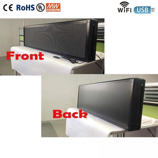 Quality RGB 3D Effects Wifi LED Display 7 Color Rear Window Message Display for sale