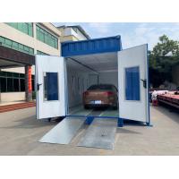 China Portable Spray Booth Movable Container Style Paint Room For Car Painting factory