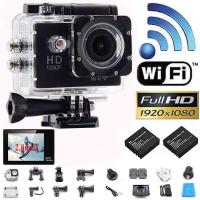 China New Style W9 WIFI Action Camera 2.0LCD Full HD 1080P Camcorder CMOS Diving 30M Sports DV factory