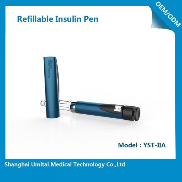 Quality Sapphire Blue Purple Insulin Pen , Regular Insulin Pen For Humalog Cartridge for sale
