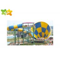 China Commercial Fiberglass Water Slides Attractive Popular High Safety  For Aquatic Park for sale